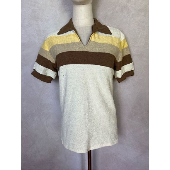 Vintage 1970s Terrycloth Top - Picture 1 of 6